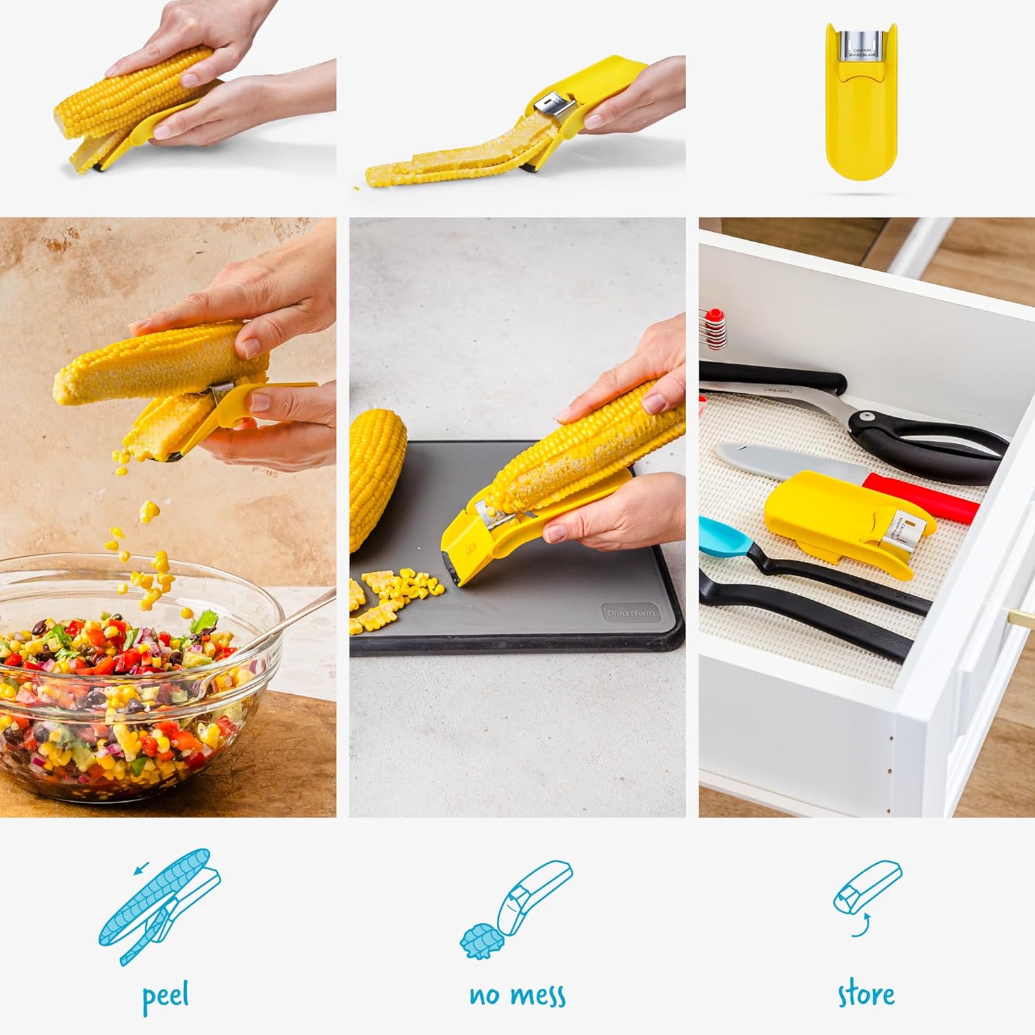 Dreamfarm Corpeel Fast Corn Cob Separator & Peeler