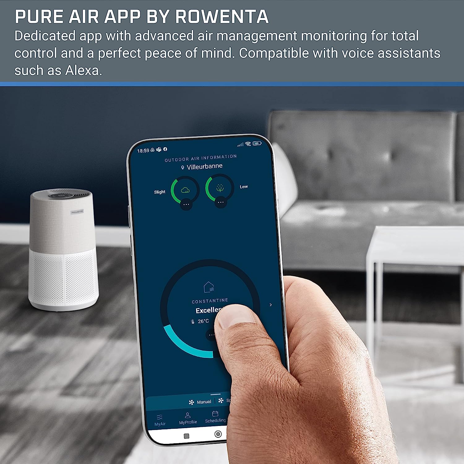 Rowenta Pure Air City PU2840U1 Air Purifier