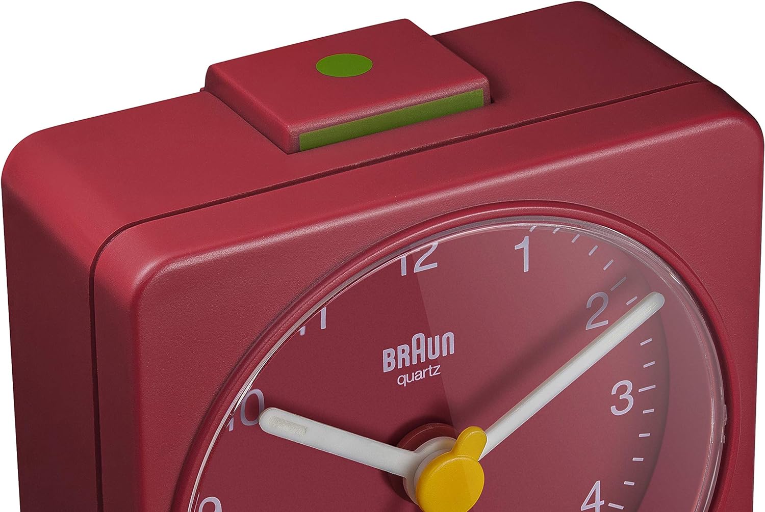 Braun Classic Travel Analogue Alarm Clock – Red