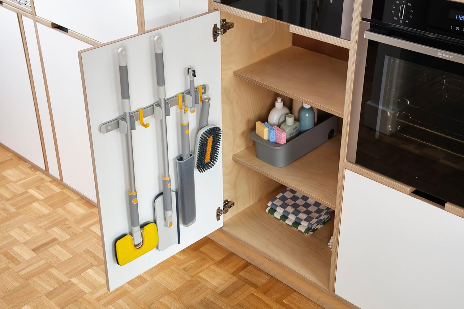 Joseph Joseph CleanTech Cleaning Utility Tool Storage Rail | Organizer Rack