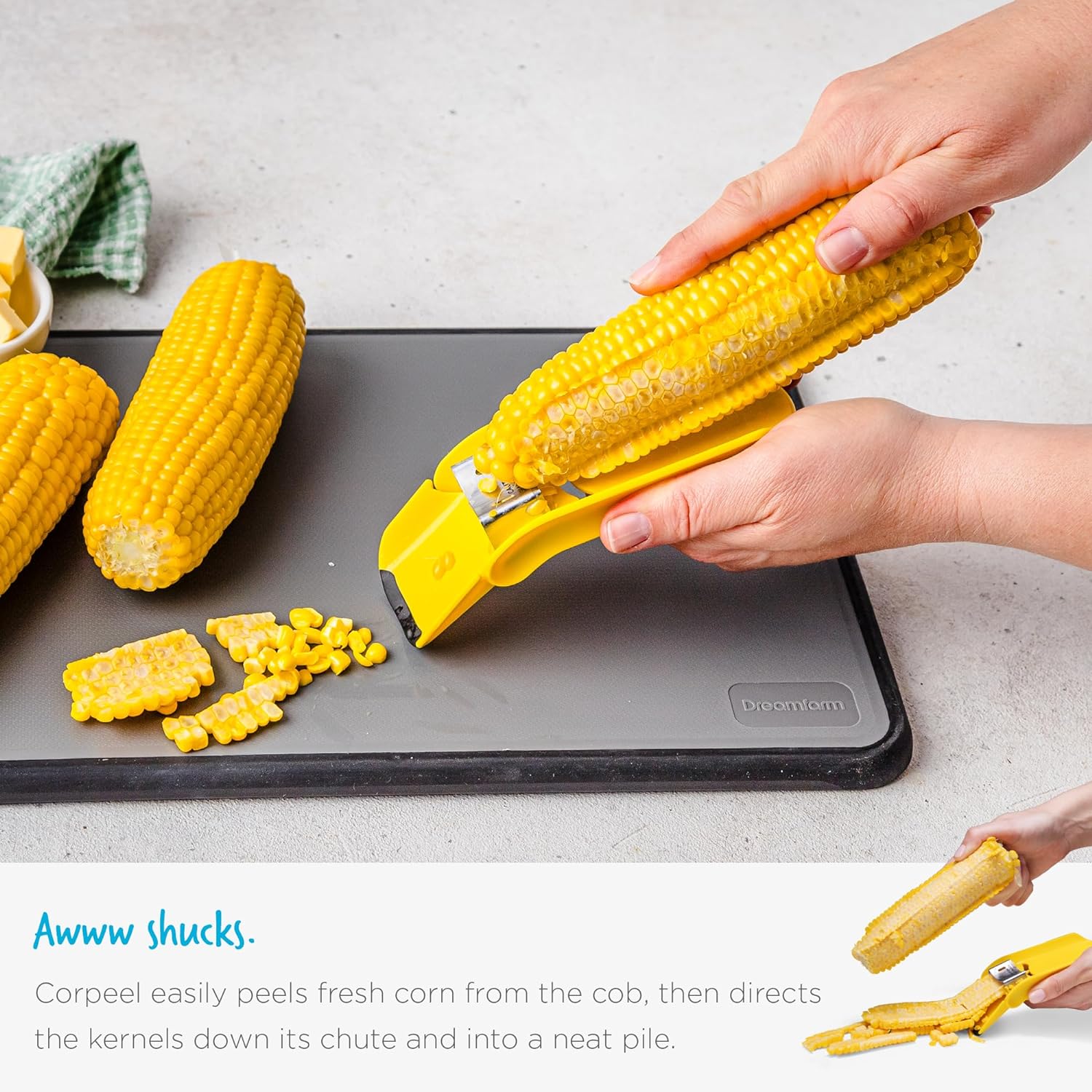 Dreamfarm Corpeel Fast Corn Cob Separator & Peeler