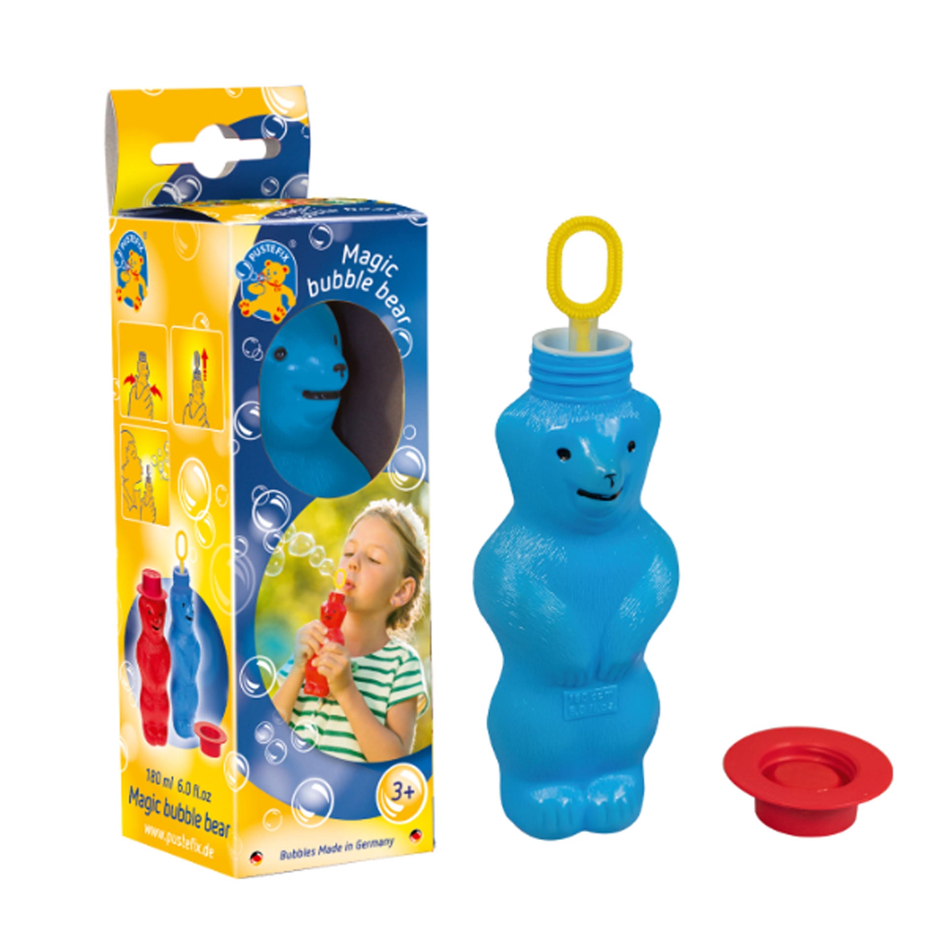Magic Bear Blow Your Own Bubbles – 6oz. – Assorted Colors – 6oz.