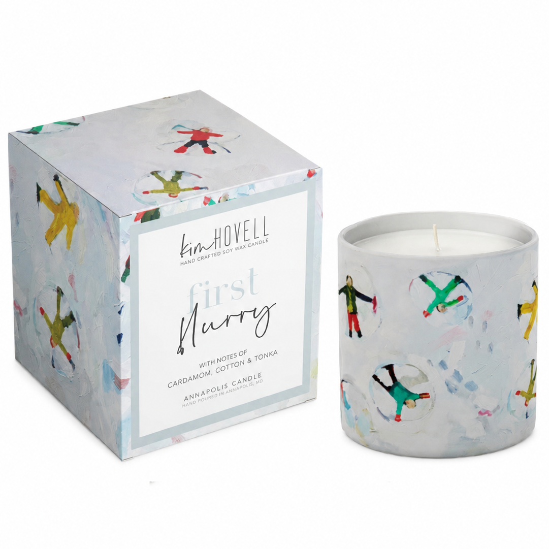 Kim Hovell First Flurry Christmas Candle – 8 oz