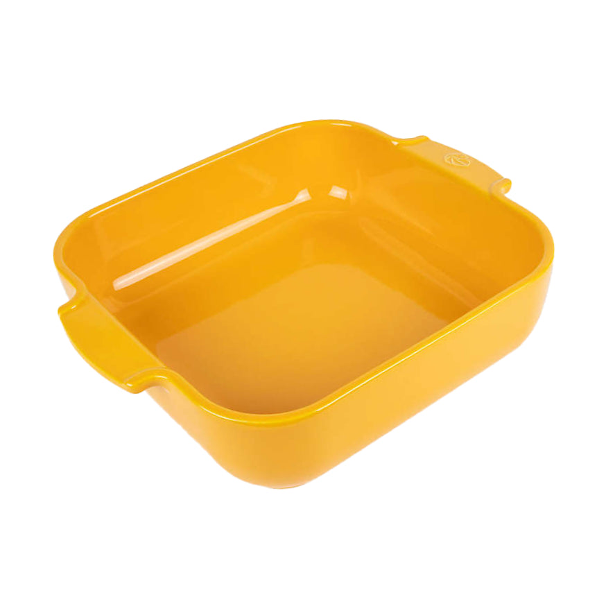 Peugeot Appolia Square Ceramic Casserole Baking Dish – 8" – Yellow Saffron