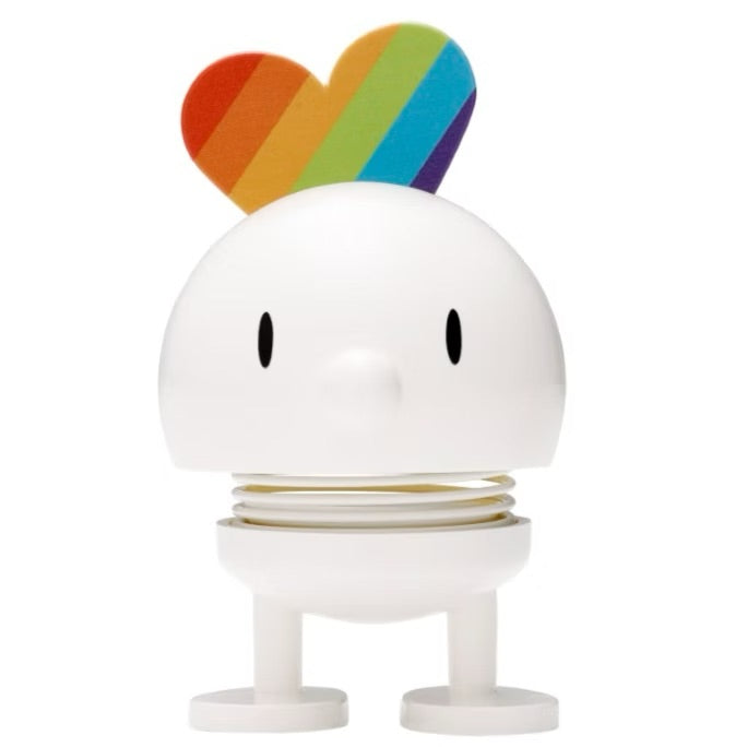 Hoptimist Bobblehead Figure – 3"– White Rainbow