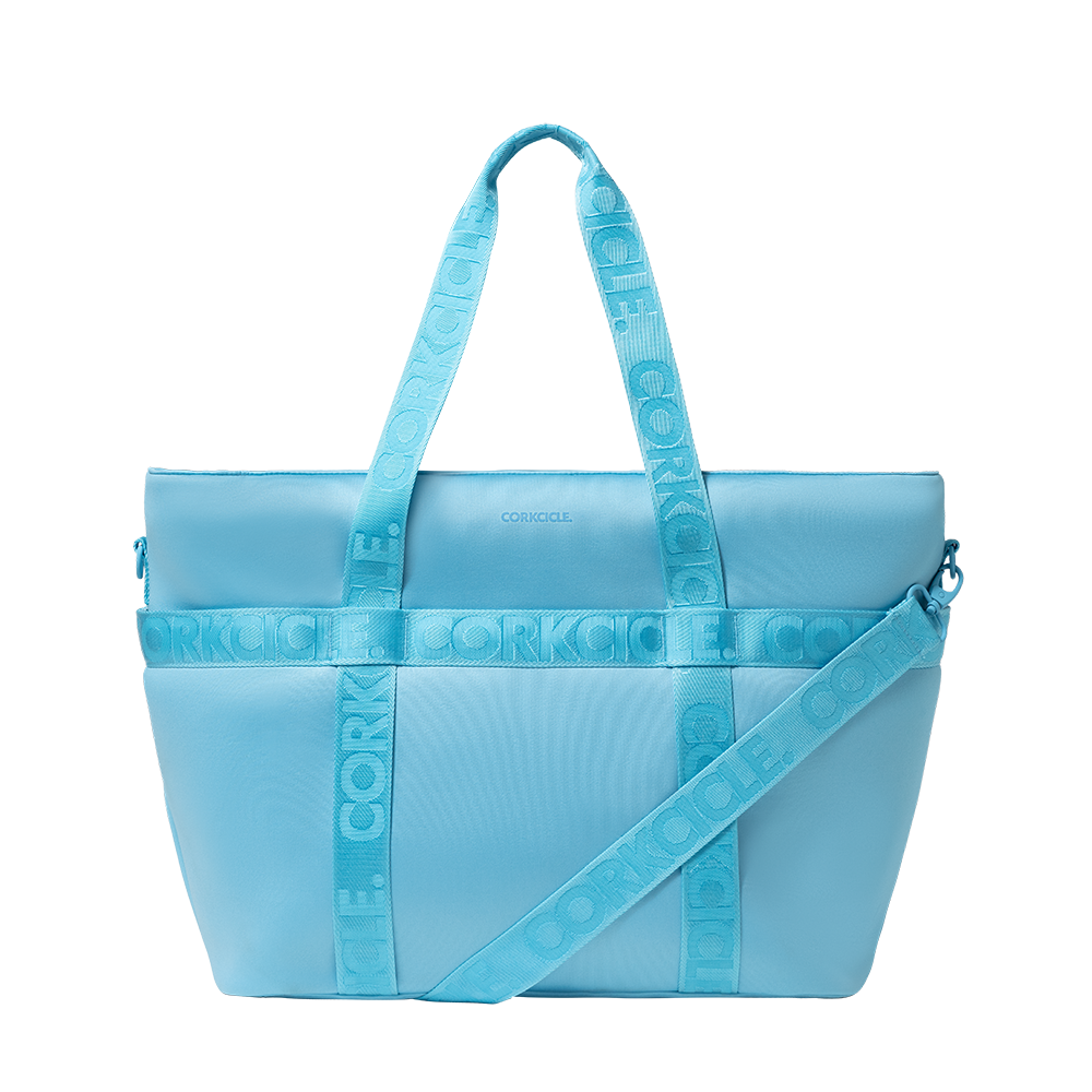 Corkcicle Estelle Insulated Tote Bag – Santorini Blue