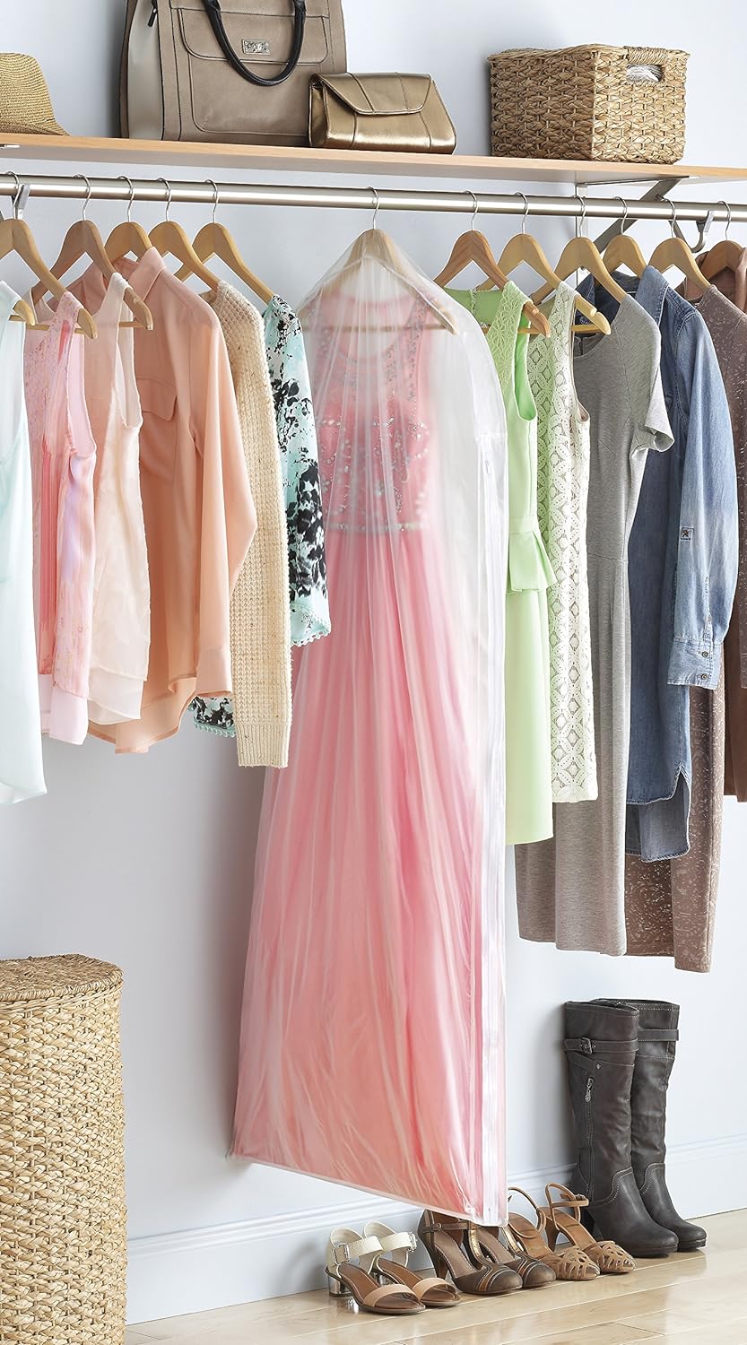 Whitmor Clear Zippered Gown Bag