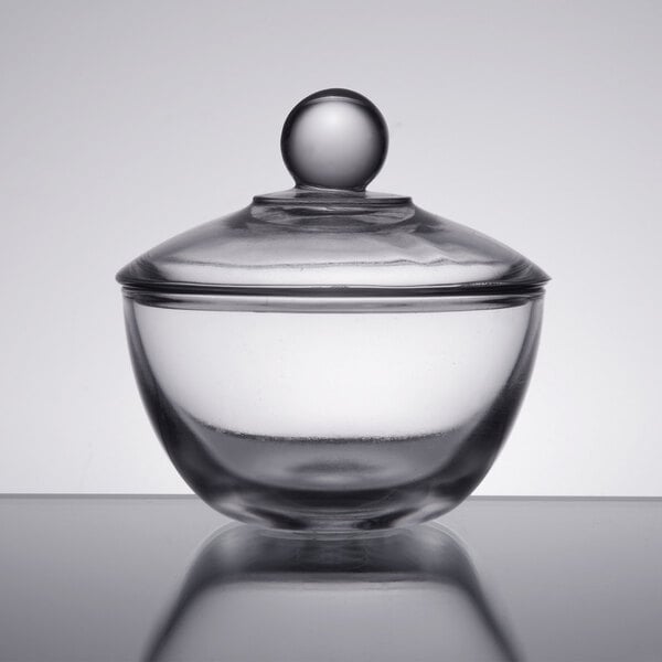 Glass Sugar Bowl and Cover – 8 Ounces