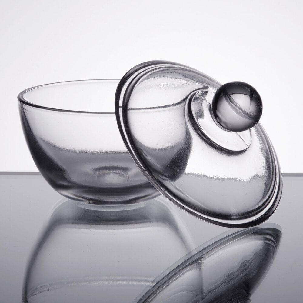 Glass Sugar Bowl and Cover – 8 Ounces