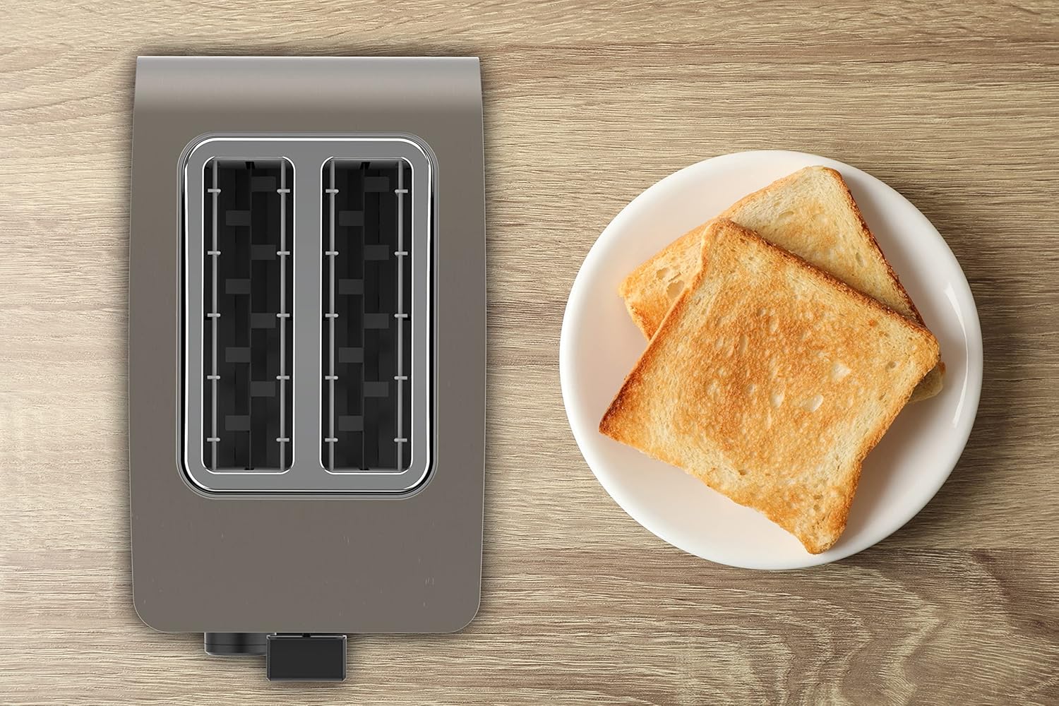 Solac My Toast II Legend Dark Stainless Toaster – 2-Slice