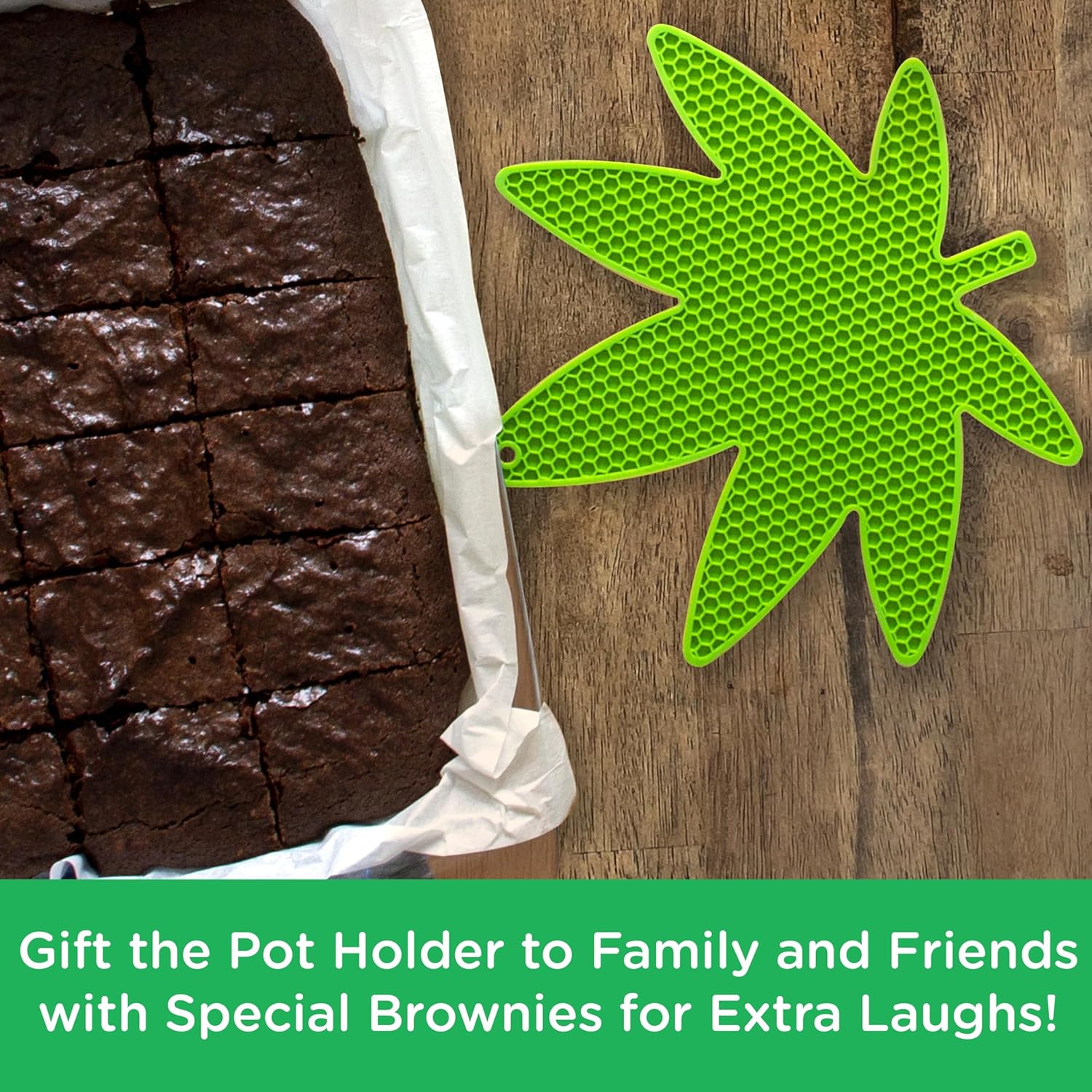 GAMAGO - Pot Leaf Shaped Silicone Pot Holder | Trivet