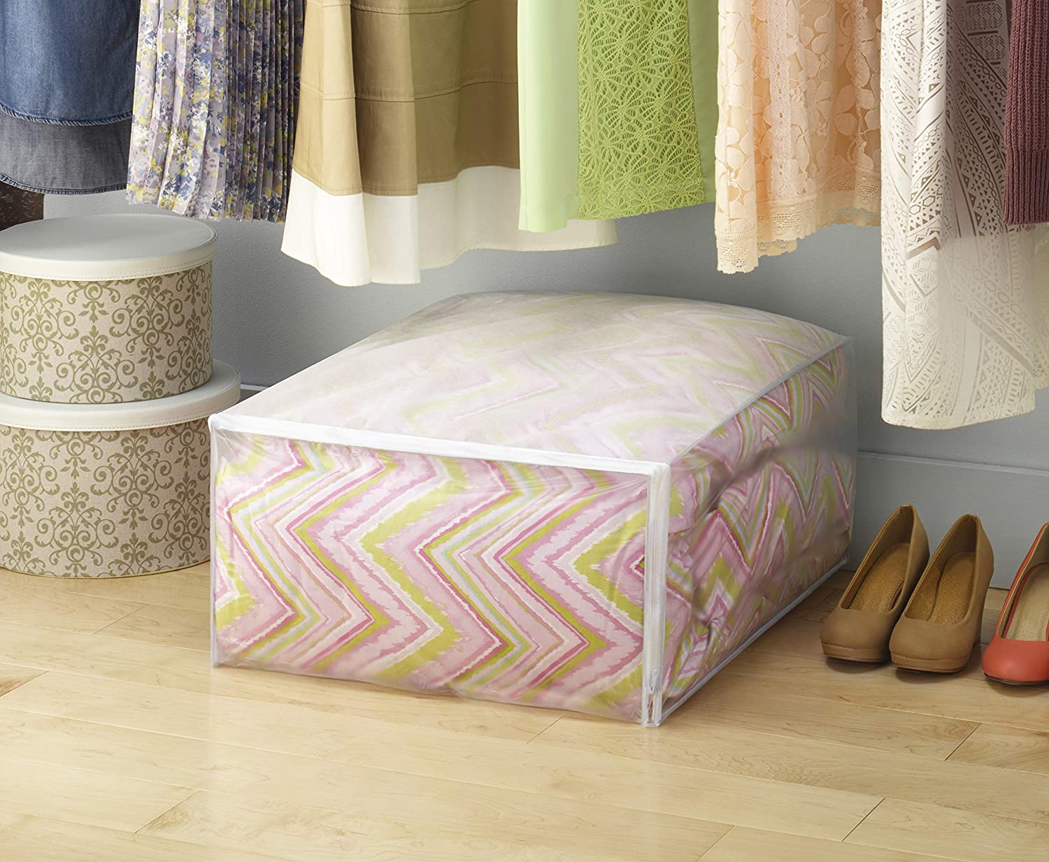 Zippered Plastic Blanket Storage Bag