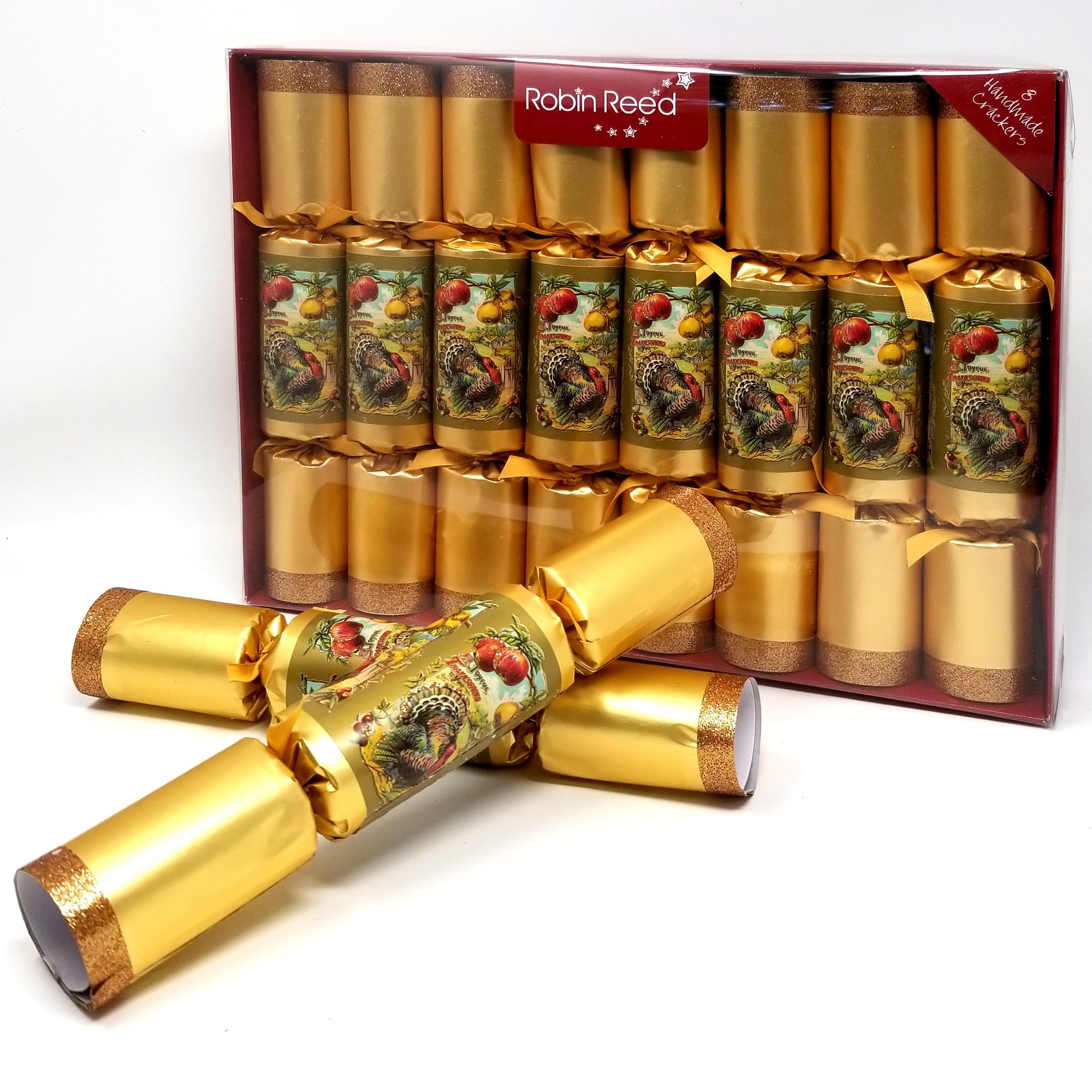 Robin Reed Thanksgiving Crackers – 8 Pack