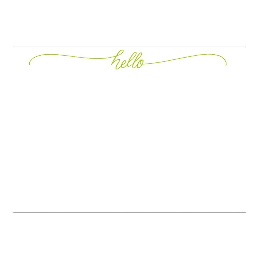 Caspari Correspondence Cards – Hello Script – Set of 12