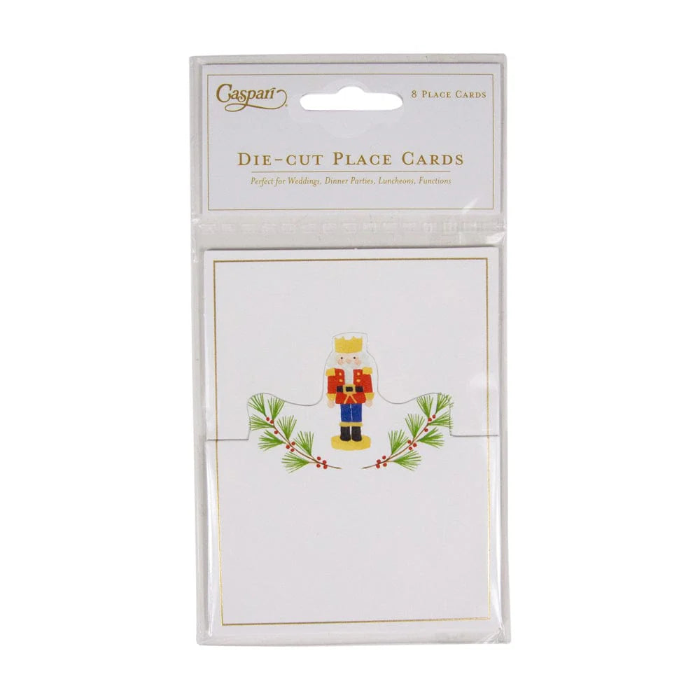 Caspari Pequeño Cascanueces Tarjetas de Ubicación de Aluminio - Paquete de 8