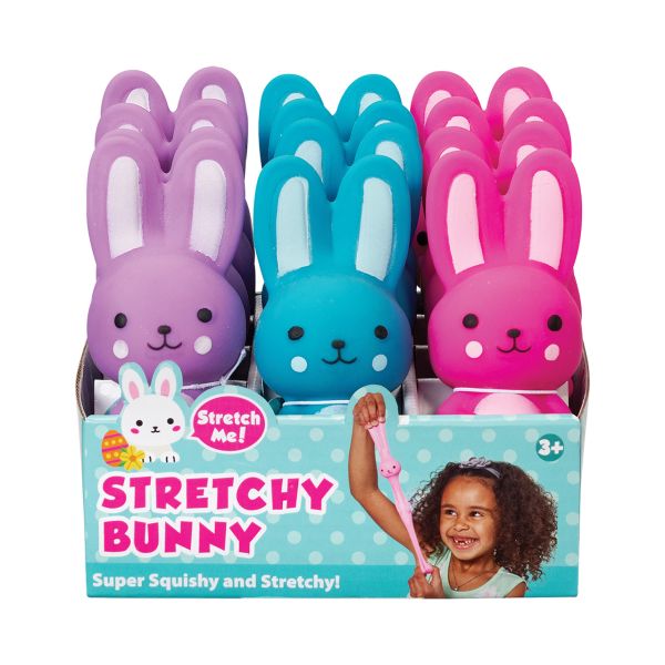 Little Kids Stretch Bunny Toy – Assorted Colors – Each Sold Separately