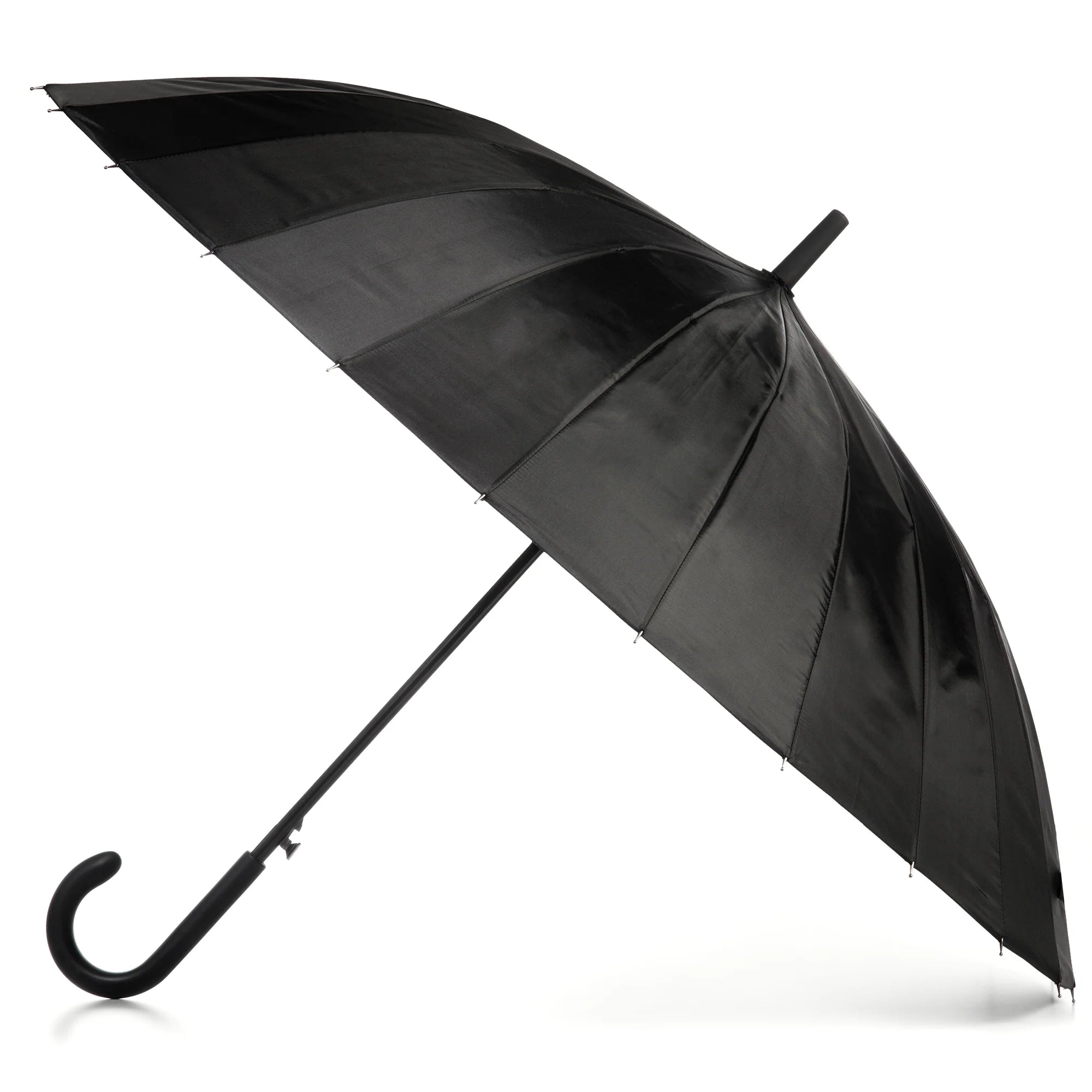 Rib Stick Umbrella with Auto Open Technology – Black