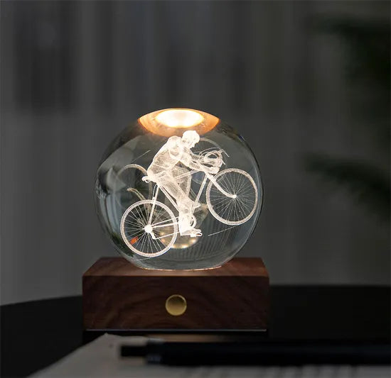 Gingko Designs Amber Crystal Paper Weight – Cyclist