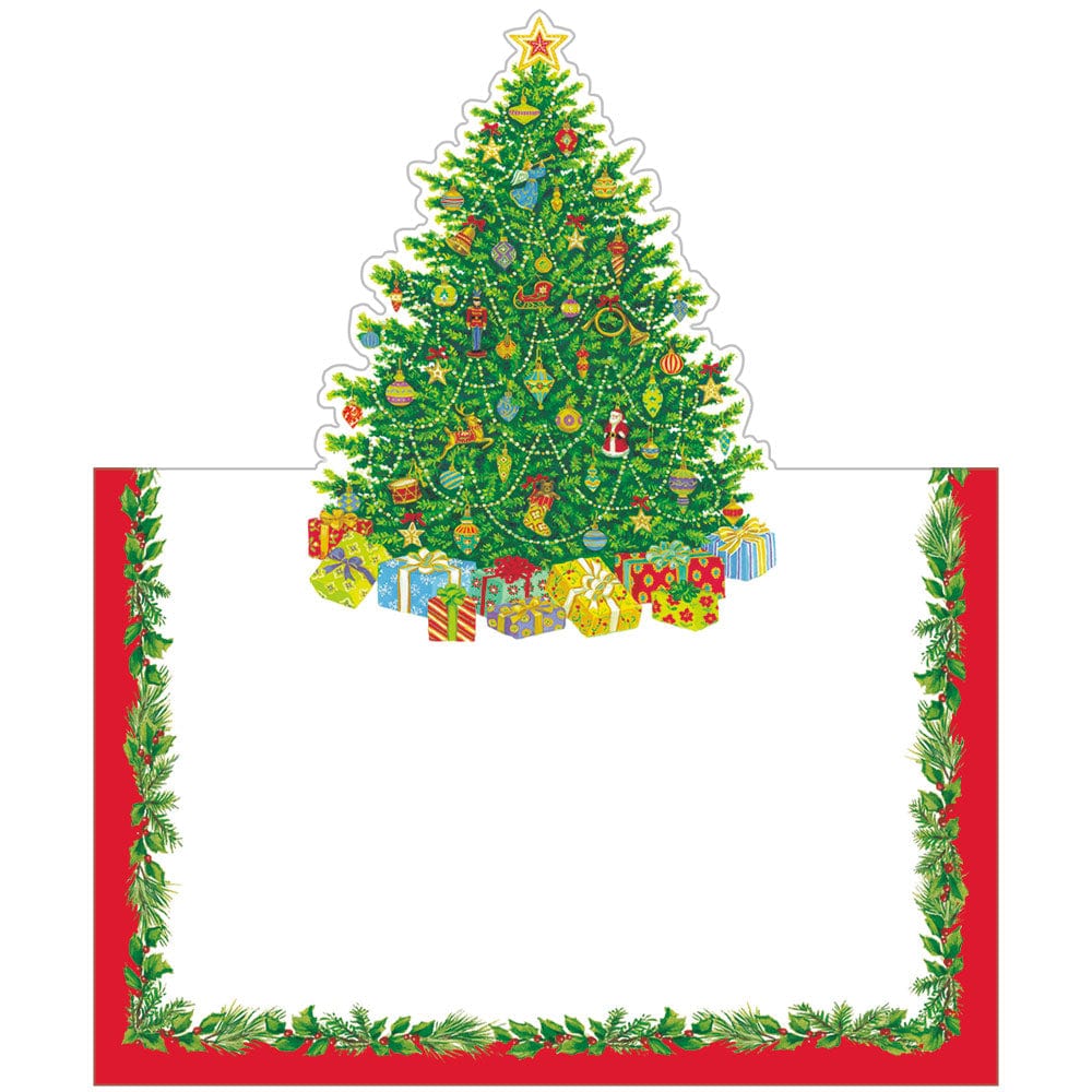 Caspari Christmas Tree Place Cards - 8pk