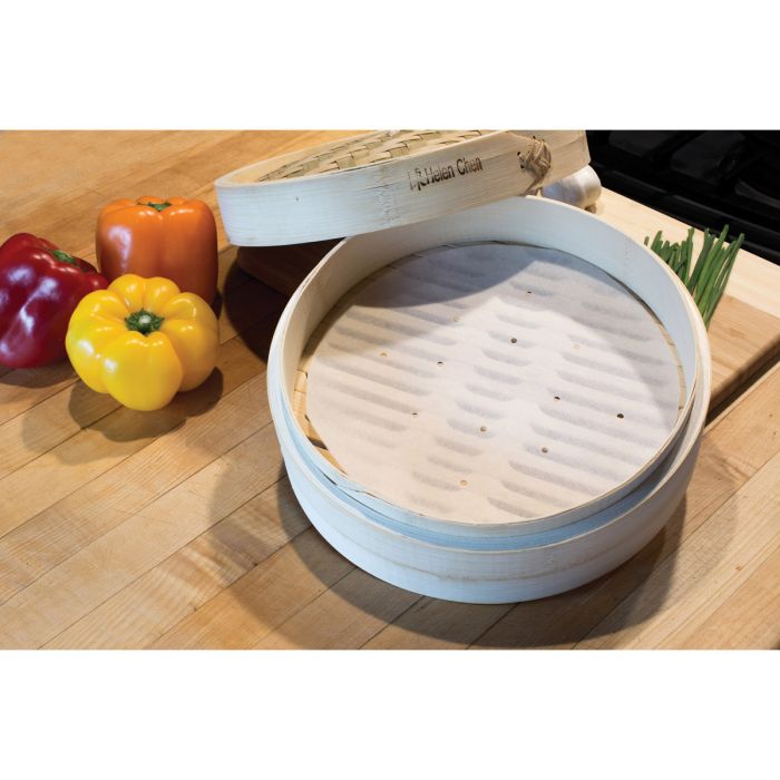 Helen's Asian Kitchen Bamboo Steamer with Lid – 10in