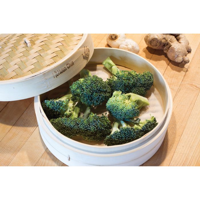 Helen's Asian Kitchen Bamboo Steamer with Lid – 10in