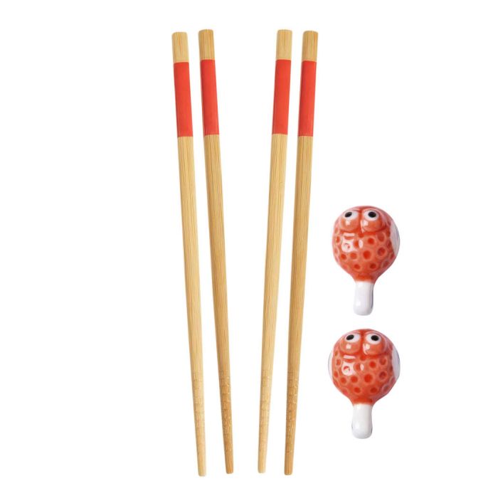 Helen’s Asian Kitchen Chopstick And Rest Fish – Set Of 2