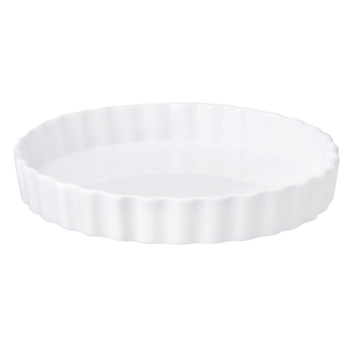Fine Porcelain Round Quiche Dish – 10"
