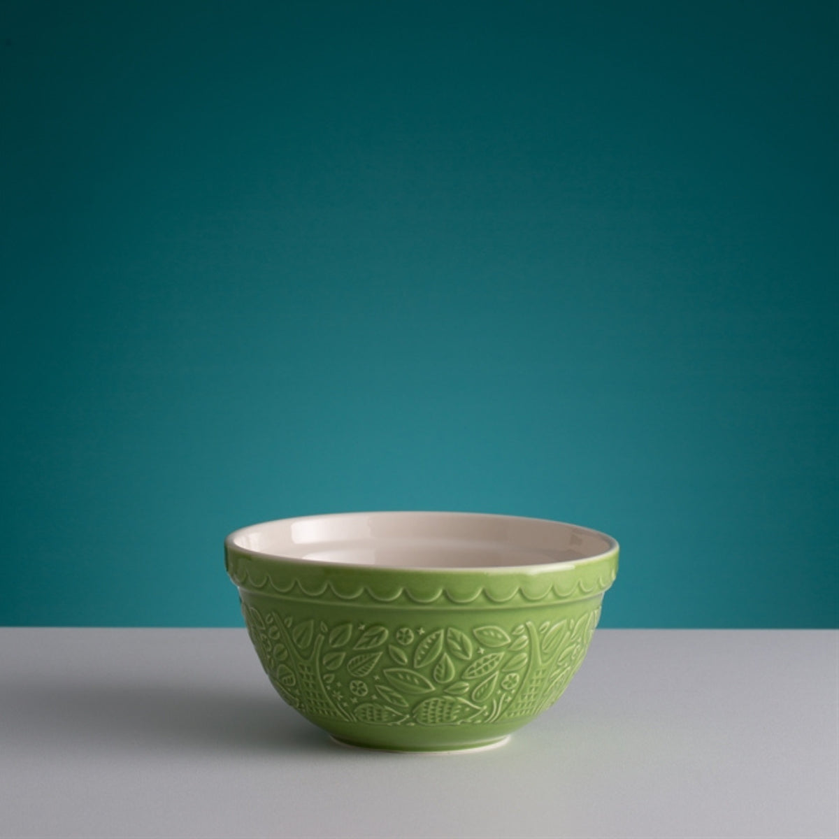 Mason Cash Ceramic Mixing Bowl – "In The Forest" – Hedgehog Green - 8.27"dia. x 4"