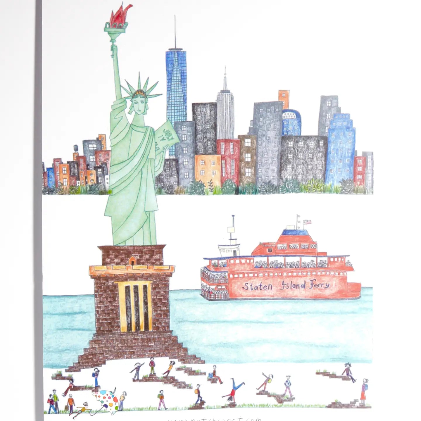 Natchie Small Notebook – The Statue of Liberty– 3.5 x 5