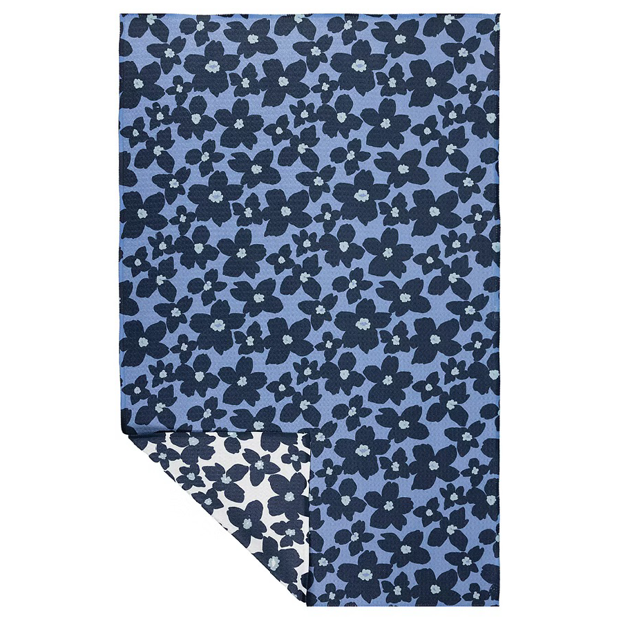 MU Kitchen Vibe Dish Towel – 18" x 30" – Periwinkle Floral