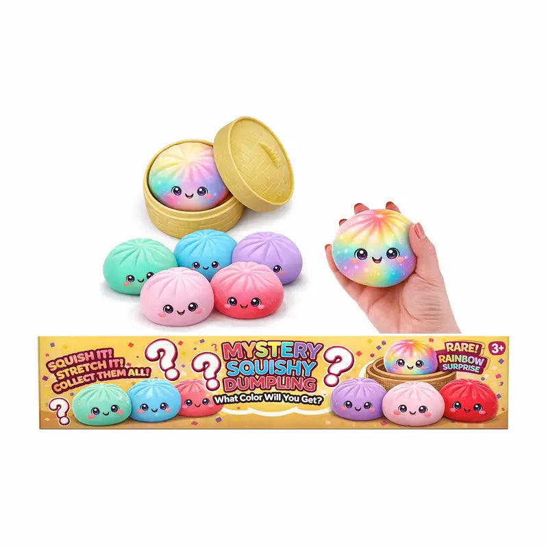Mystery Squishy Dumpling – 4" – Assorted Colors – Each One Sold Separately