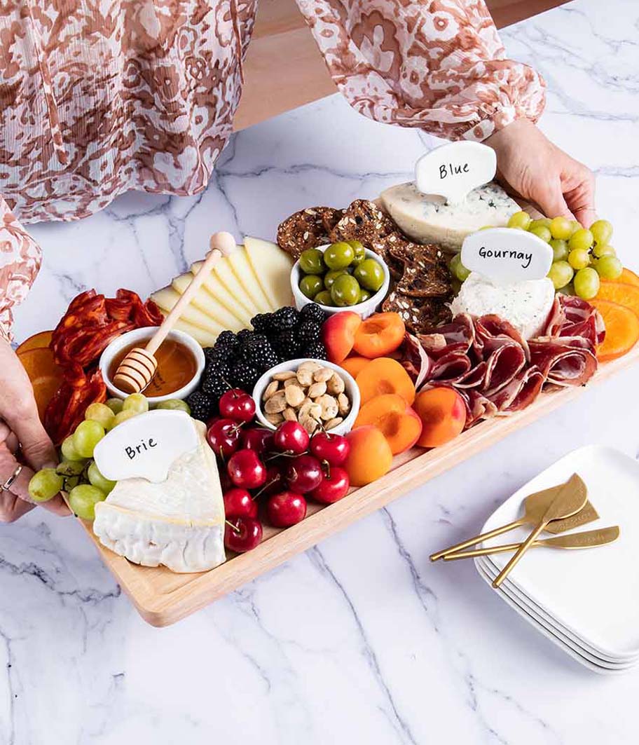 Meg Quinn Premium Charcuterie Board & Accessories Kit – 12-Piece Set