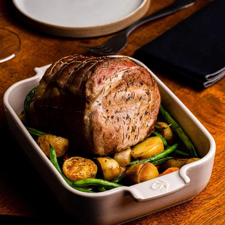 Peugeot Appolia Rectangular Ceramic Casserole Baking Dish – 10" – Ecru