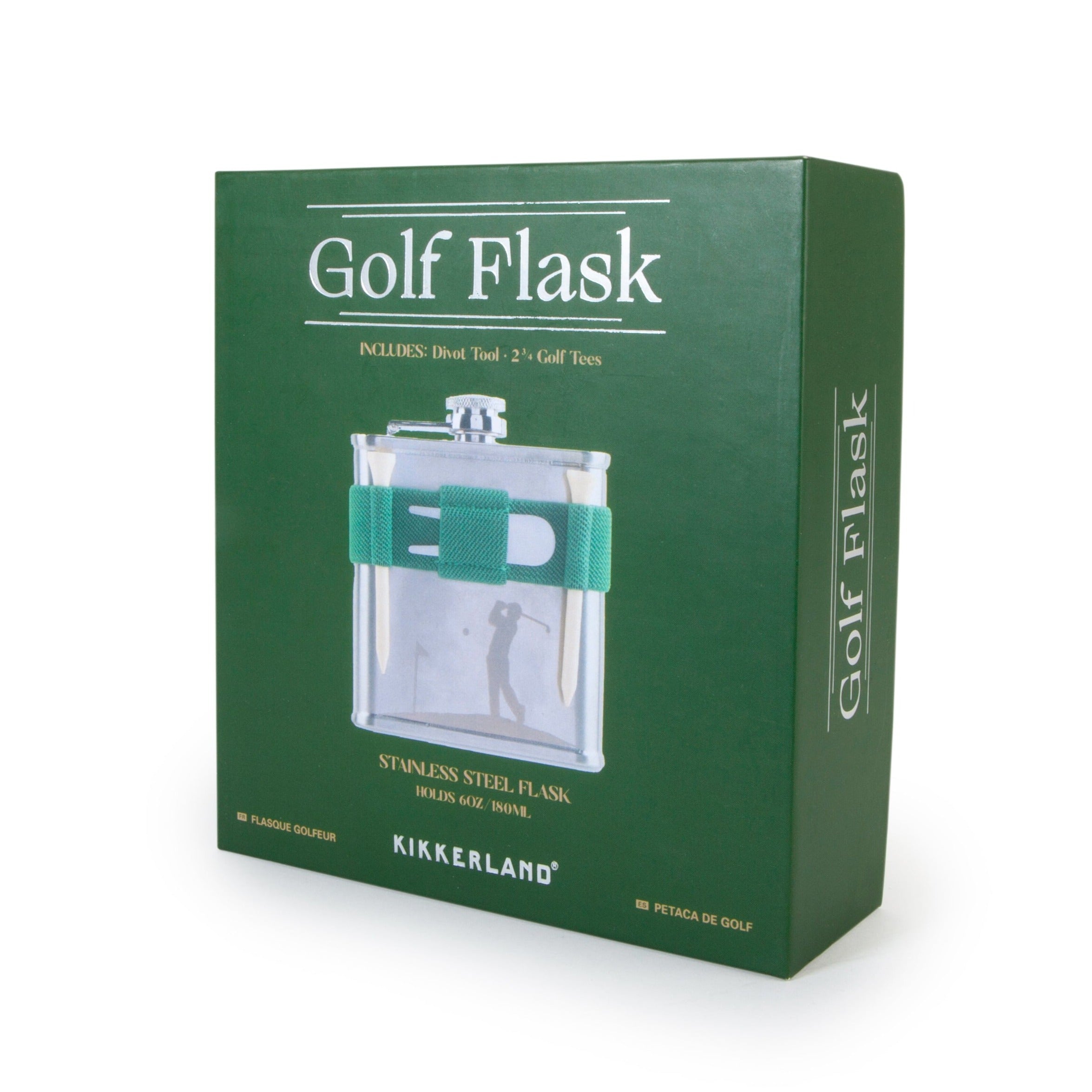 Kikkerland Golf Flask – 6oz.