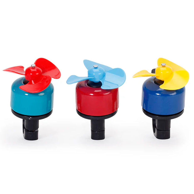 Kikkerland Fiets Windmill Bike Bell – Assorted Colors – Each Sold Separately