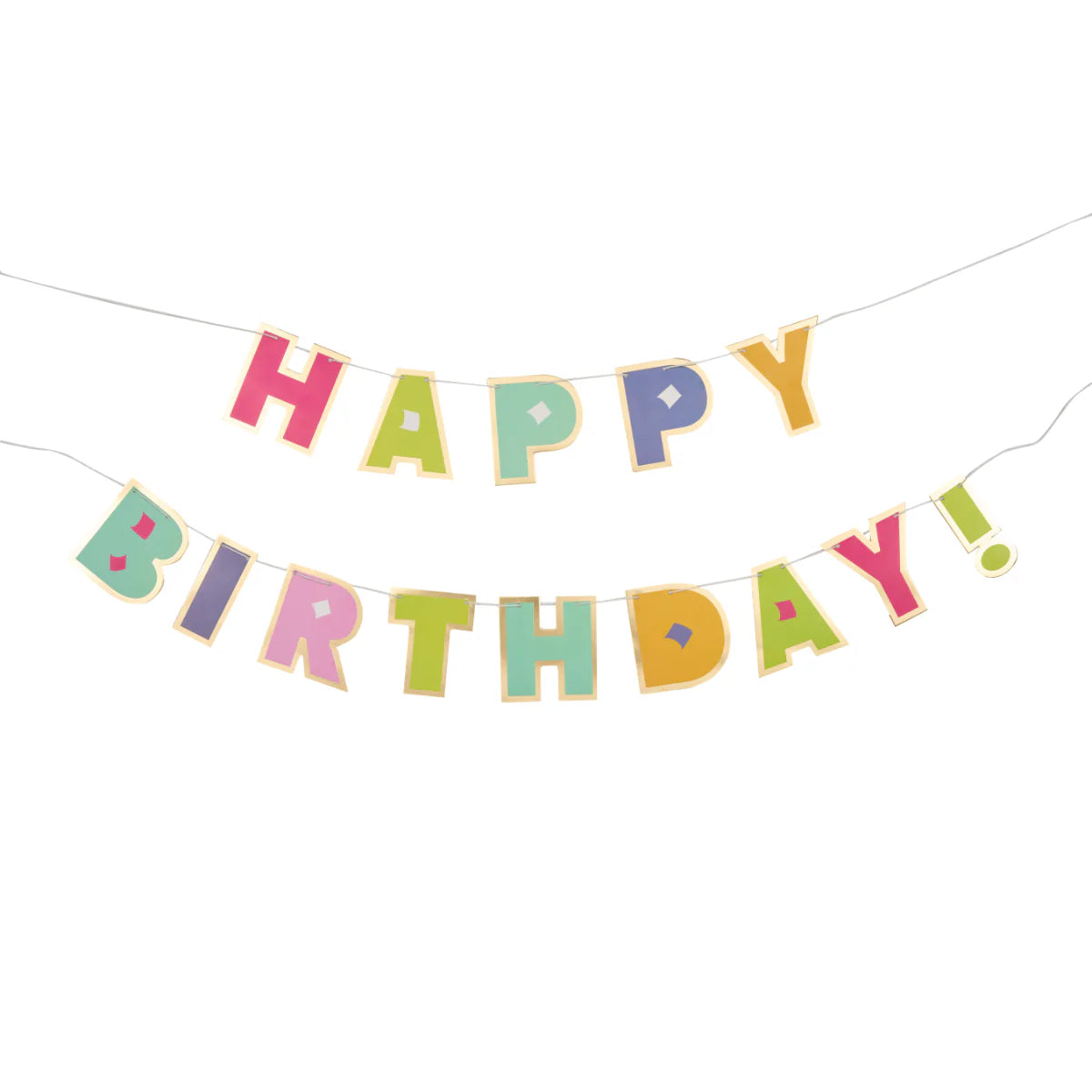 Sophistiplate Bright Birthday Banner