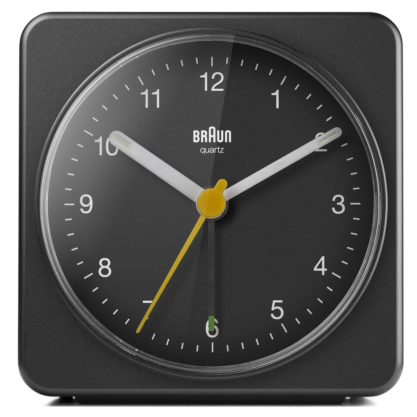 Braun Large Travel Analogue Alarm Clock – Black/Black