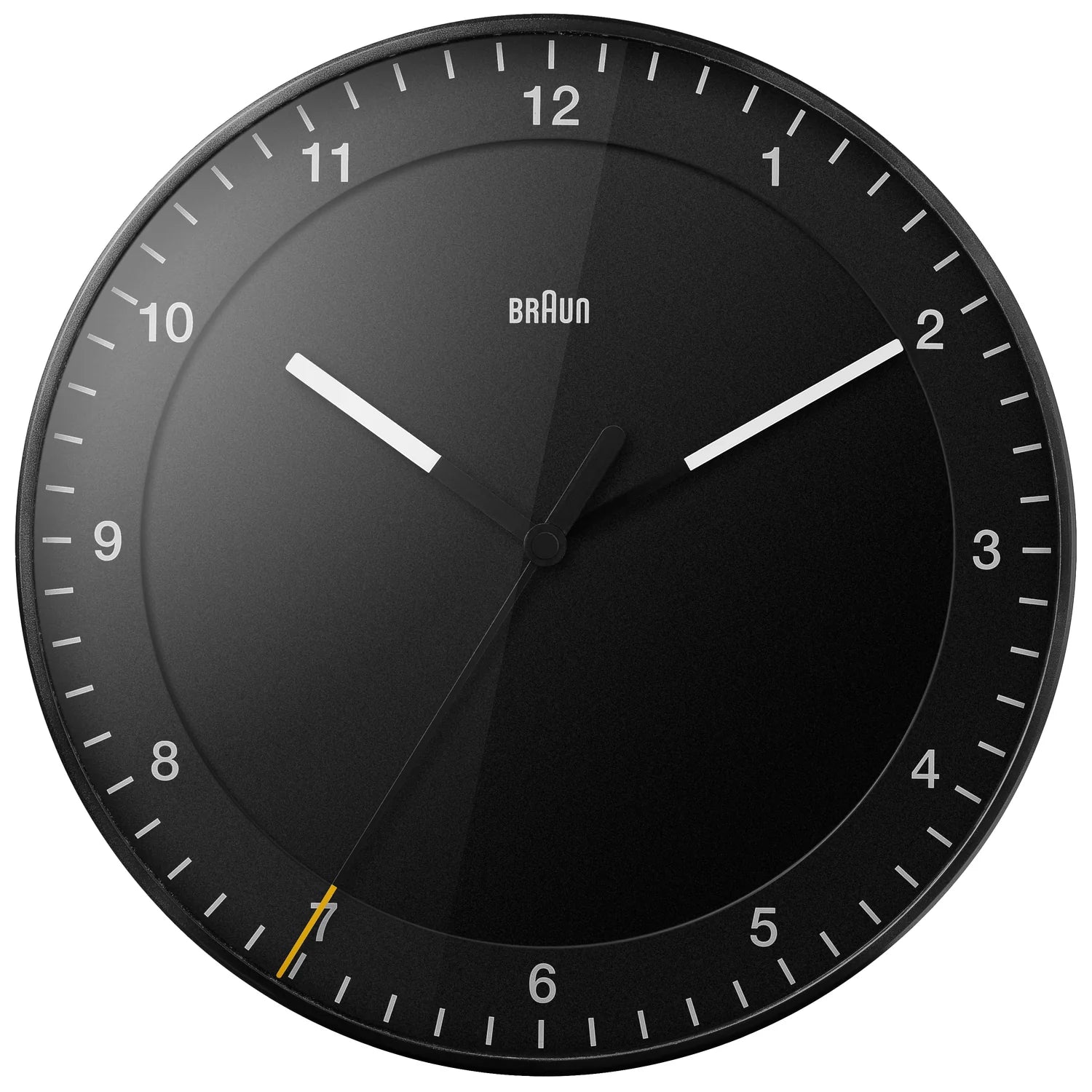 Braun Classic Black Quartz Wall Clock - 12"
