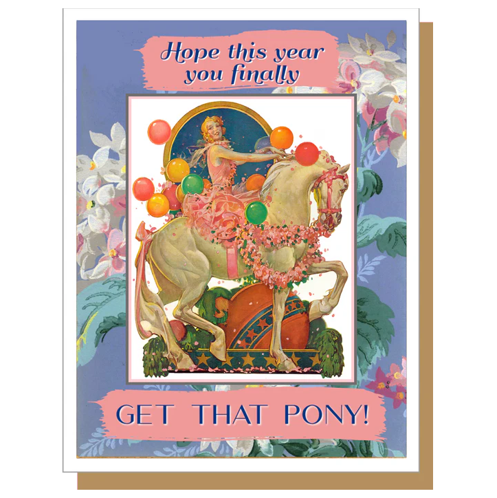 Umlaut Brooklyn Birthday Card – Get That Pony