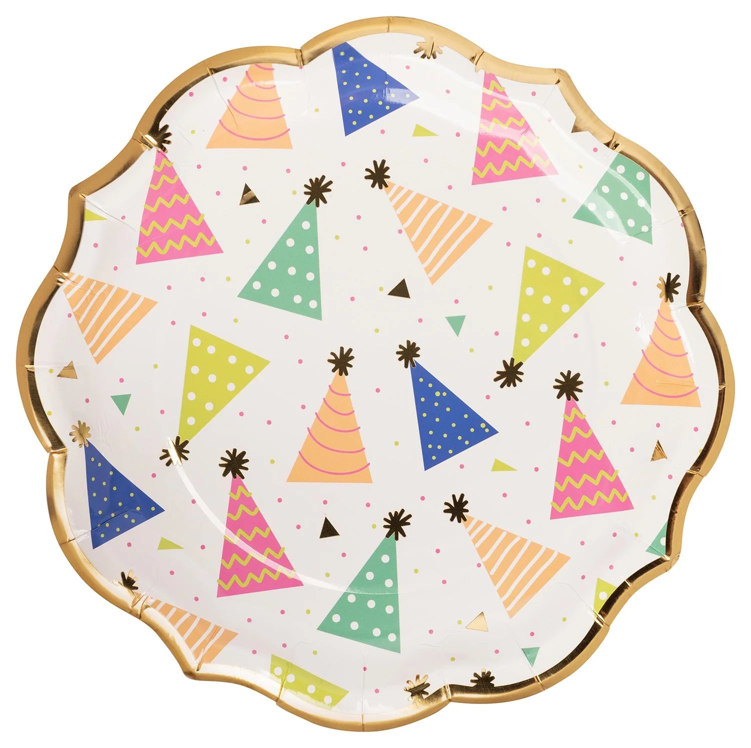 Sophistiplate Wavy Paper Dinner Plate - 8pk – Birthday Hats