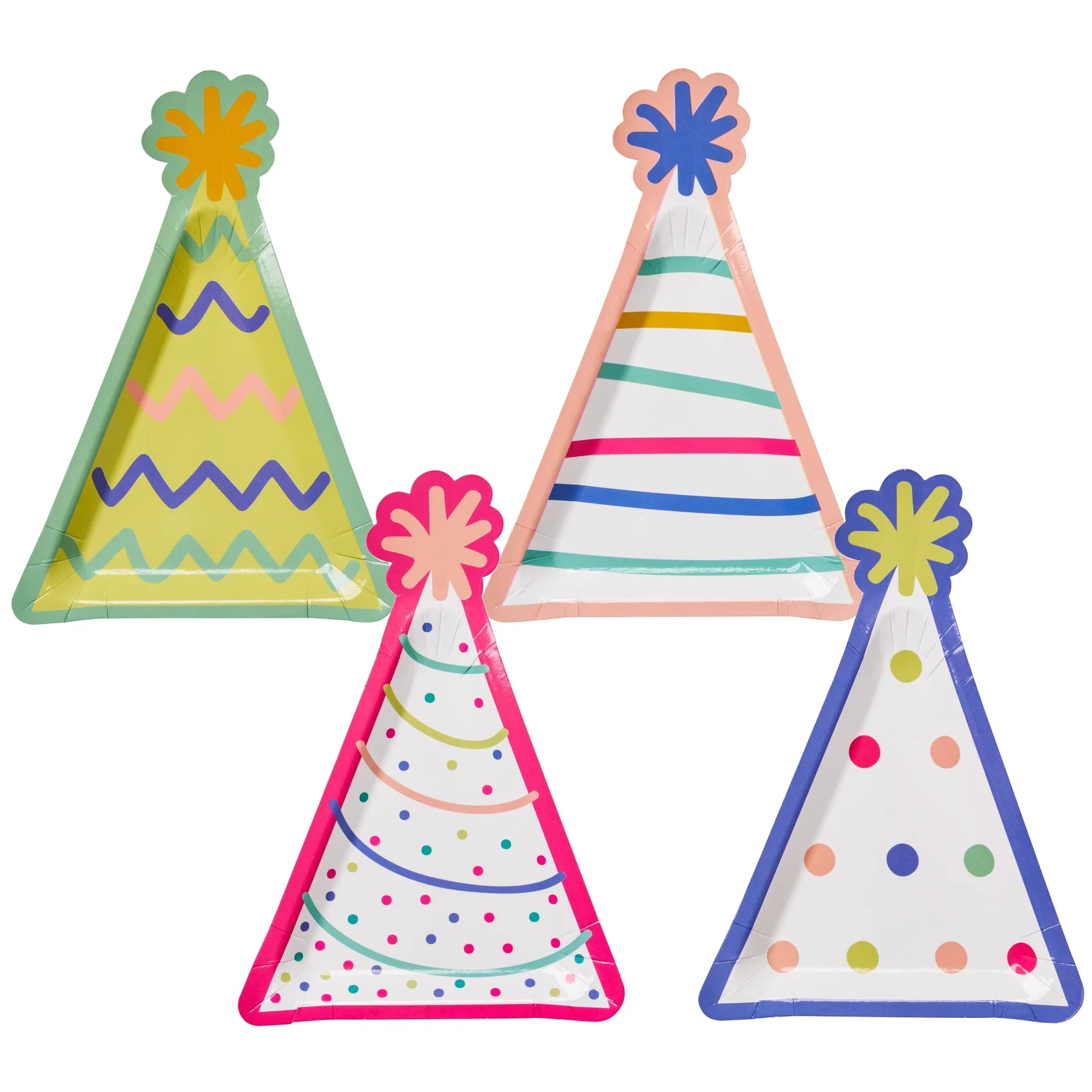 Sophistiplate Die Cut Paper Salad Plate - 8pk – Birthday Hats