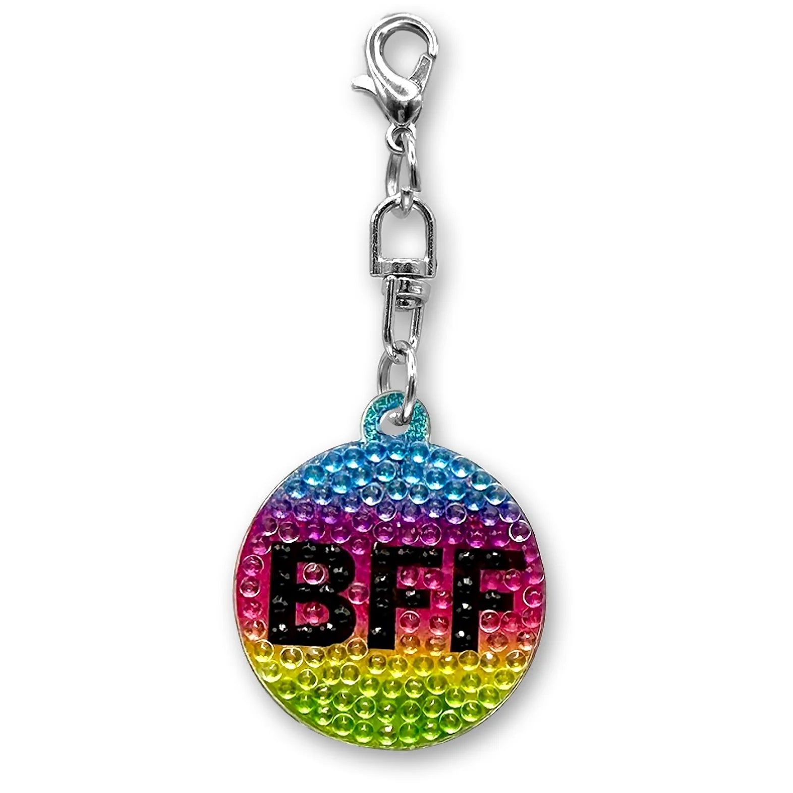 StickerBeans Clip on Sparkling Rhinestone Charms – BFF