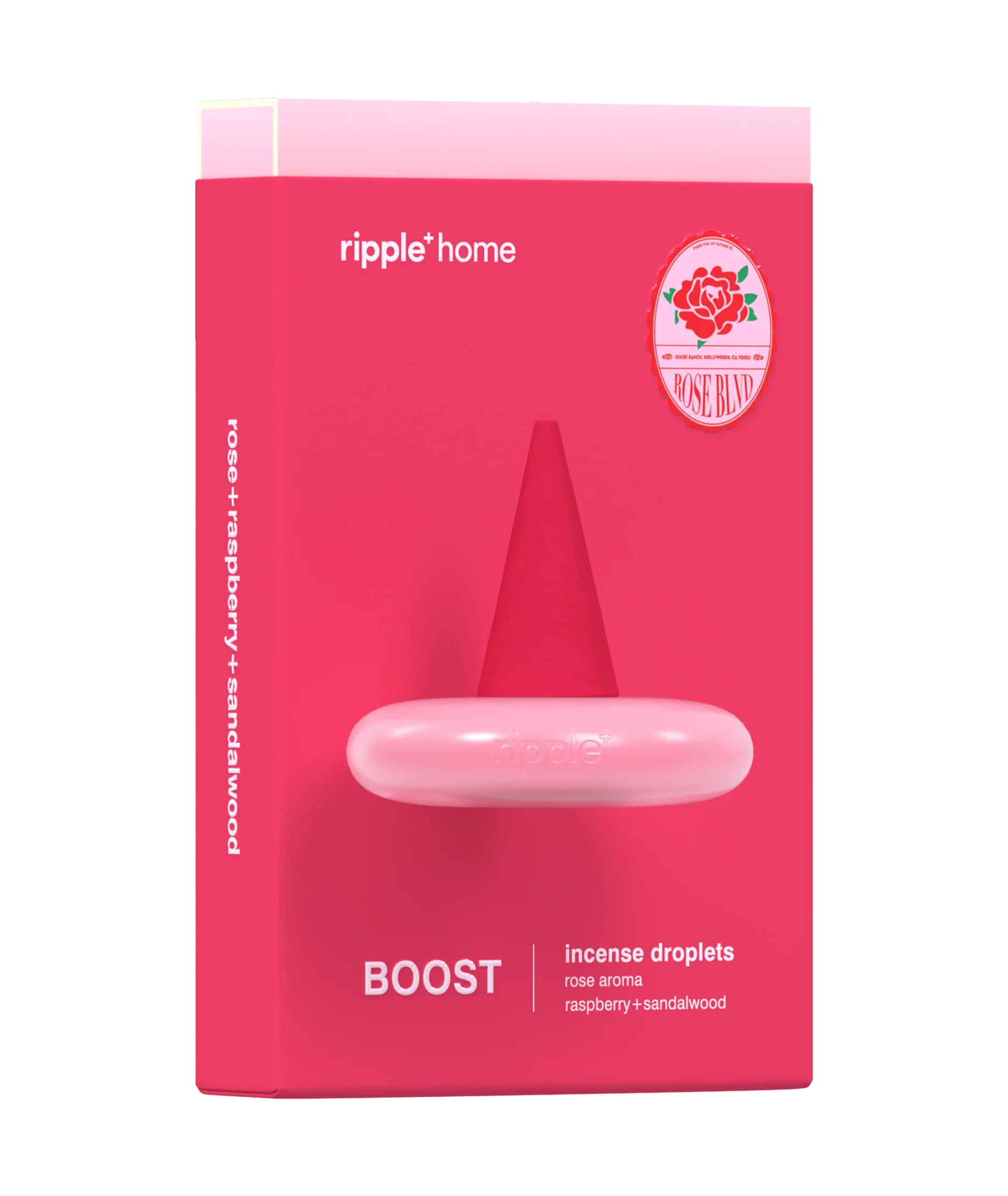 Ripple - Incense A Burst of Blooming Fragrance – 5oz – Boost - Rose