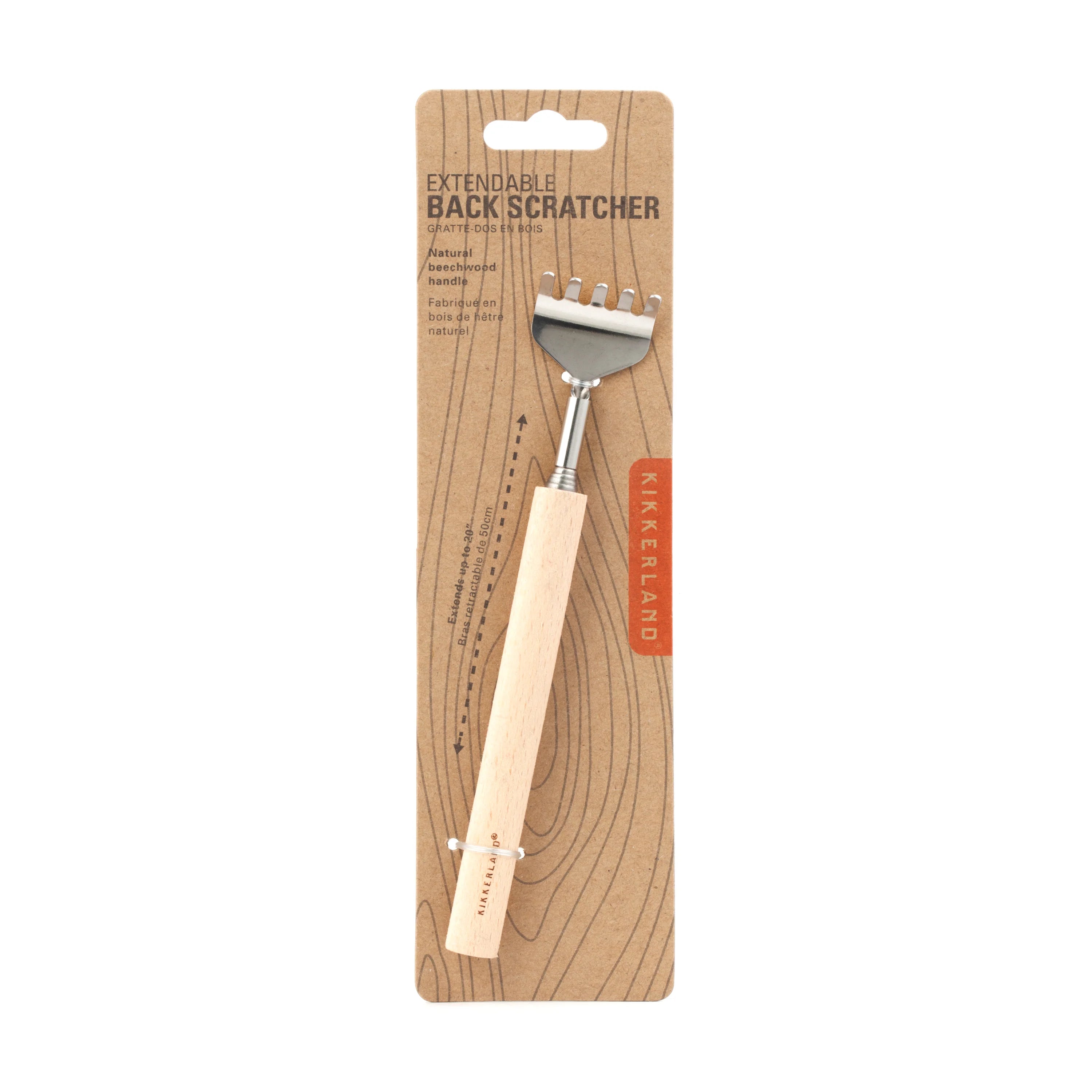 Kikkerland Extendable Wooden Back Scratcher