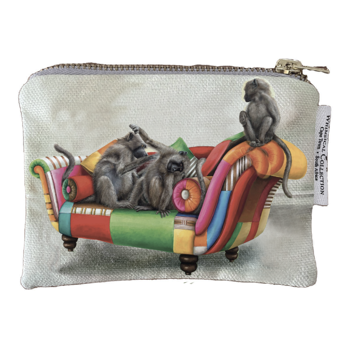 Wildlife At Leisure Hand-Made Coin Purse – Baboon