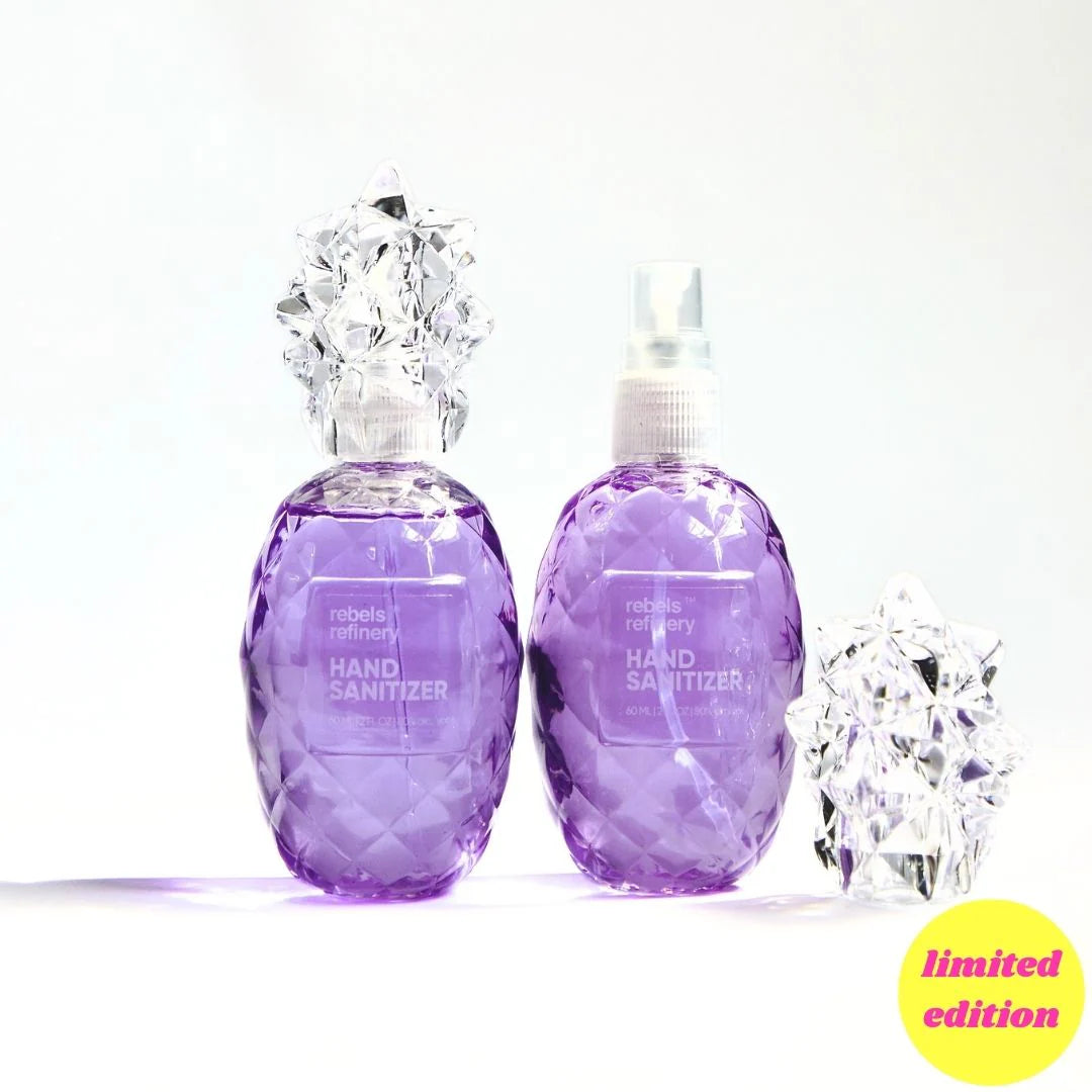 Pineapple Shaped Refillable Hand Sanitizer With Essential Oil – Lemon Lavender – 2oz