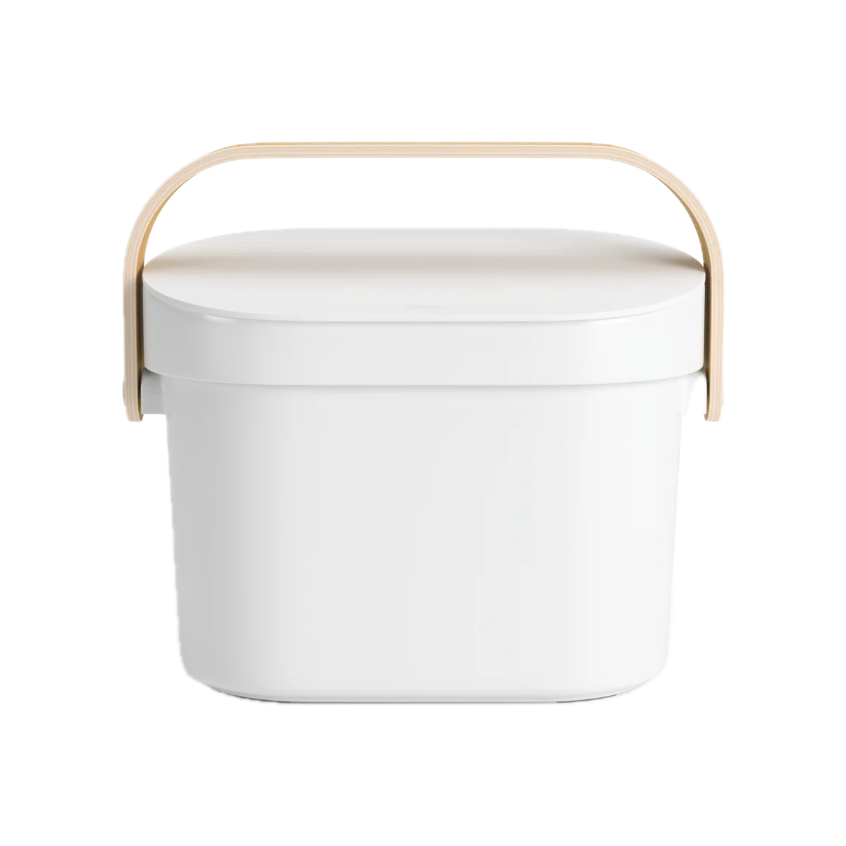 Umbra Easy Clean Compost Bin – 1 Gallon Capacity – White/Natural