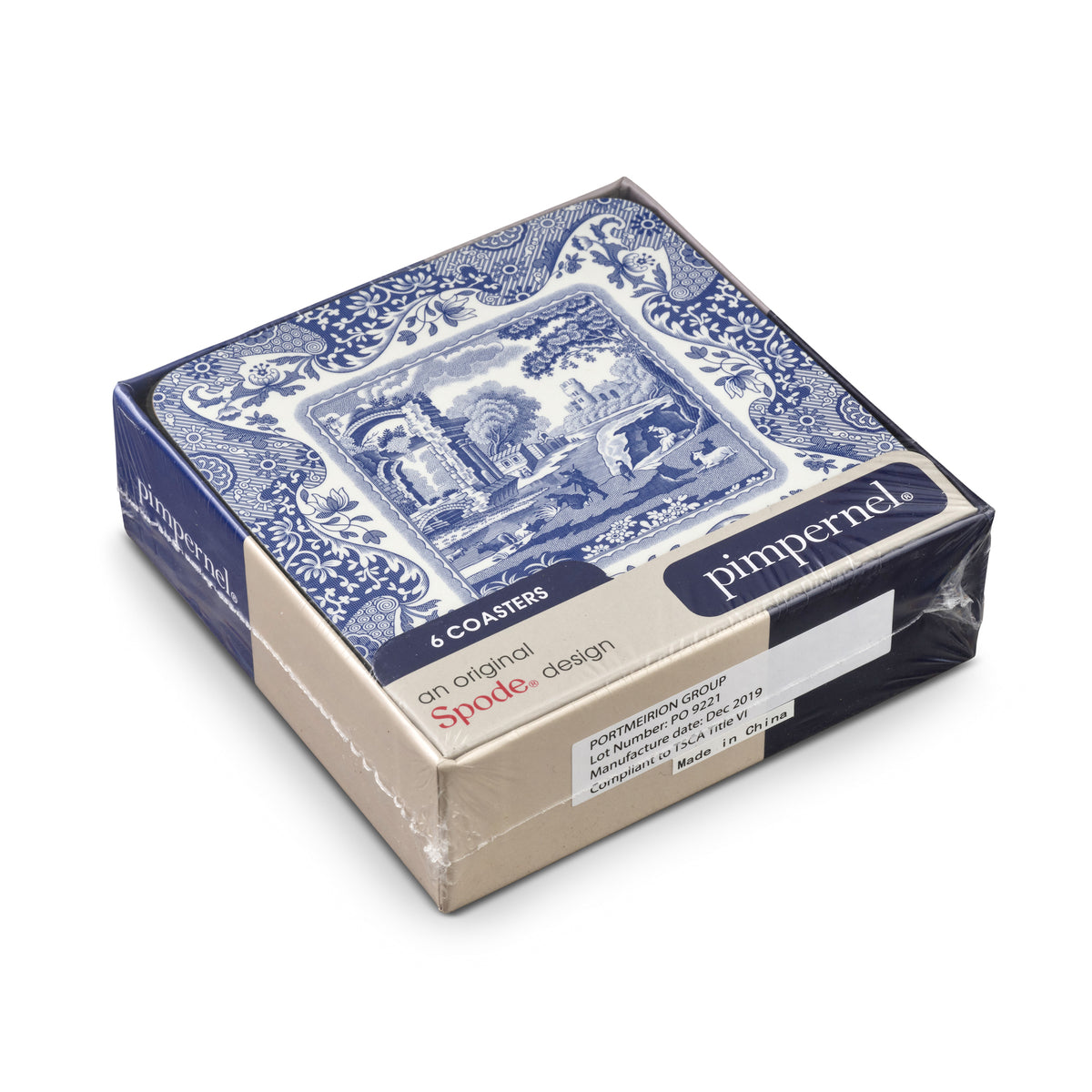 Blue Italian Coasters – Set of 6