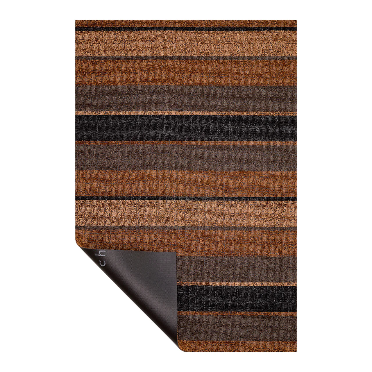 Chilewich Bolt Stripe Shag Floor Mat – Honey – 24" x 36"