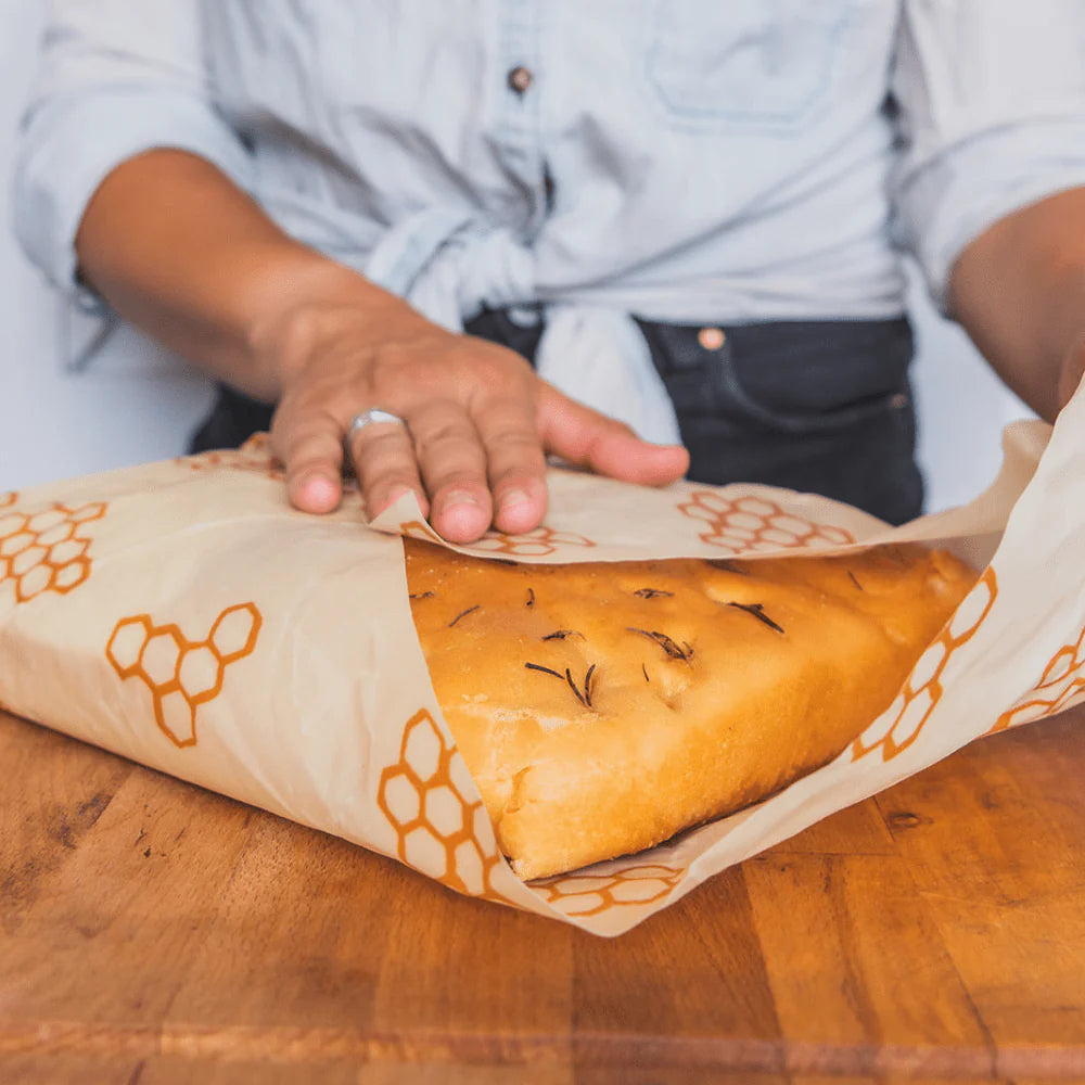 Bees Wrap Eco Friendly Food Storage Bread Wrap – Honeycomb